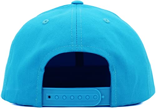 Image of KBETHOS Classic Snapback Hat Blank Cap Underbrim Cotton Wool Blend Flat Visor Adjustable Unisex
