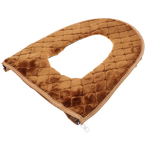 BESPORTBLE Wc-Sitz Wc-Sitze Gepolsterter Wc-Sitz Kissenschutz Mit Reißverschluss Winter-Wc-Abdeckung Warme Wc-Auflage Baumwolle Töpfchenbezug Winter-Toilettensitzkissen