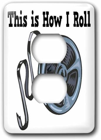 3dRose LLC lsp_102536_6 This Is How I Roll Movie Film Tape Design 2 Plug Outlet Cover image 4