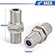 Superbat F Buchse Adapter, F-Verbinder/F Buchse auf F Buchse/Bulkhead Steckverbinder/F-Adapter für Antennenkabel Satellitenkabel Koaxialkabel Kabel Verlängerung，2 Stück