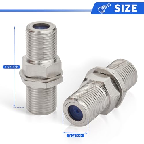 Adaptador F hembra a hembra tipo coaxial 2 piezas miniatura 4