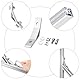 Eckwinkel Befestigungsmaterial Innenwinkel 135 Grad Winkelverbinder Kamtop 10× Alu-Eckwinkel Profil-Eckverbinder Eckstreben 135 Grad Winkel Aluminium Winkel Verbinder Aluprofil Zubehör