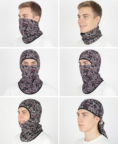 Image of BOCOMAL FR Face Mask Flame Resistant Balaclava 5.5oz Lightweight Arc Rated Helmet Liner Covering Hood for Welding