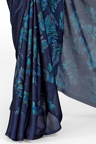 Image of MIRCHI FASHION Women's Ready to Wear 1 Minute Drape Chiffon Printed Saree with Blouse Piece