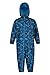 Mountain Warehouse Puddle Regenanzug Bedruckt - versiegelte Nähte, Atmungsaktiv, Kinnschutz, Reflektierende Details - Ideal für Reisen, Frühling Blau 6-12 Monate