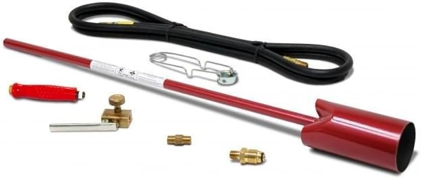 Red Dragon VT3-30SVC Vapor Torch Kit with Squeeze Valve, Adjustable Pilot, 500,000 BTU Propane Weed Burner, Grip Handle, Made in USA for Landscaping, Ice, Roofing, Property Maintenance