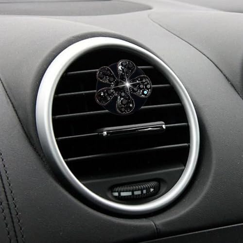 Image of 5 Pcs Car Vent Clip,Bling Flower Air Fresheners Vent Clips,Car Diffuser Rhinestone Car Interior Decoration Charm Accessories