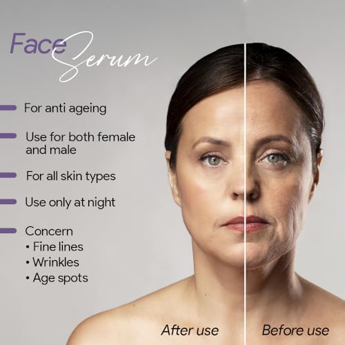 VAMP BEAUTY Anti-Aging Retinol Face Serum with Bakuchi Extract | Targets Wrinkles & Dark Spot | Improves Skin Firmness and Texture | For All Skin Types | 30ml