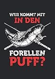  A4 Notizbuch kariert mit Softcover Design: Forellensee Forellen Angler Geschenk Forellensee Fisch: 120 karierte DIN A4 Seiten