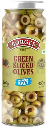 Borges Green Sliced Olives, 450g