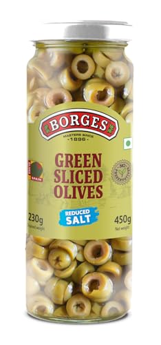 Image of Borges Green Sliced Olives, 450g