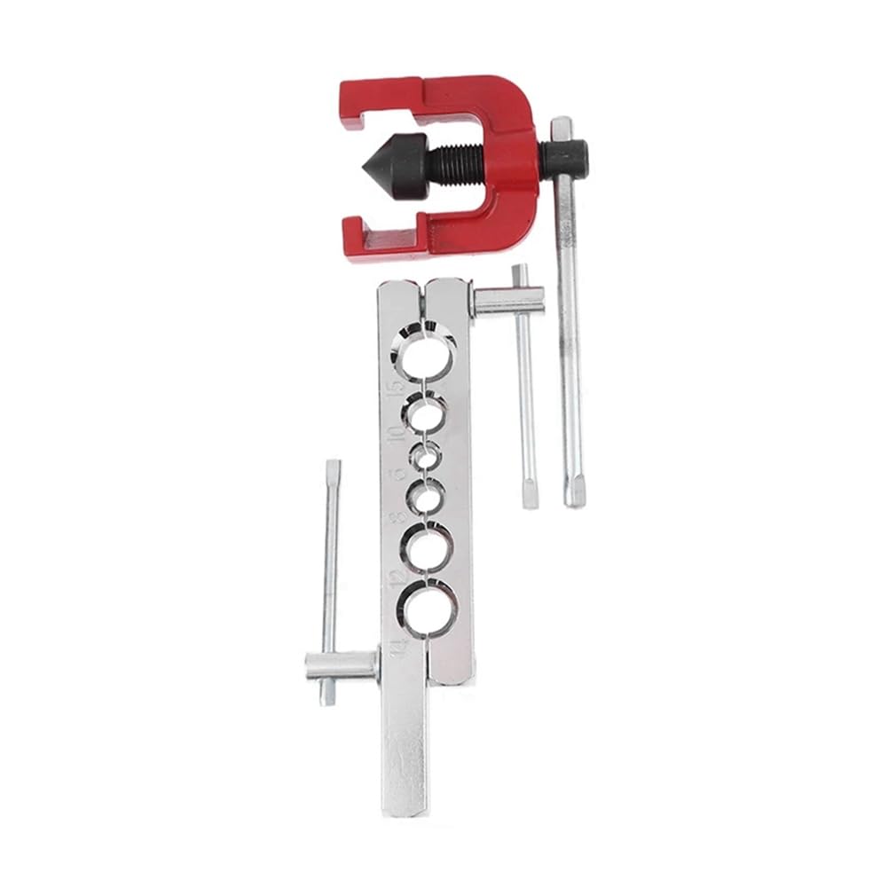 Vjsujehgy Copper Tube Expander 45 Degree Flaring Tool Kit of Copper Tube Expander Used for Reaming Copper Tubes and Other Pipes A