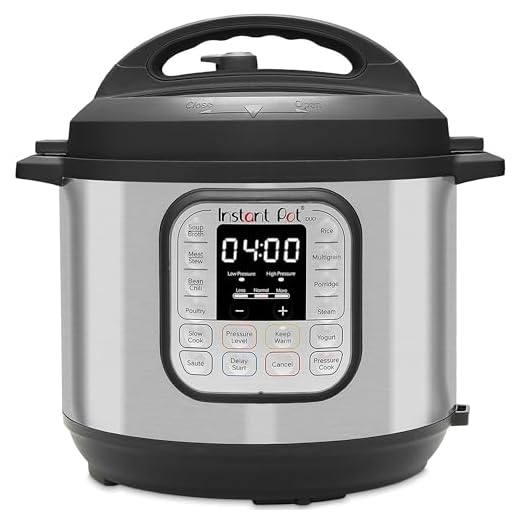 Instant Pot Duo 7-in-1-Multikocher 5,7 l – gebürstetes Edelstahl, großer Schnellkochtopf, Schongarer, Reiskocher, Sauteuse, Joghurtbereiter, Dampfgarer und Speisenwärmer, spülmaschinenfest