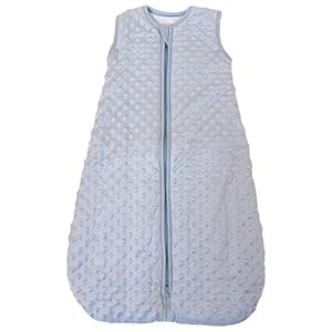 BABYINABAG Summer Model Baby Sleeping Bag and Sack, Plush Minky Dot, 1.25 Tog for Infants and Toddlers (Large (22 mos – 3T))