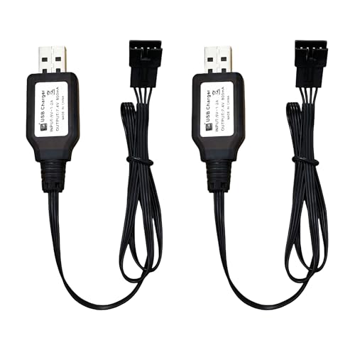 7.4V SM-4P RC Car Charger Port for Li-Ion Battery | Fast Charging & Overcharge Protection | Compatible with Remote Control Toys Battery, Universal...