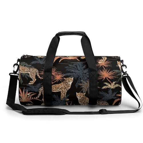 Duffel bag léopard africain de qualité supérieure pour voyage et randonnée chic