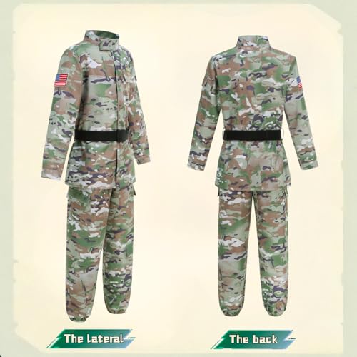 Disfraz de Soldado Militar Infantil Camuflado miniatura 2