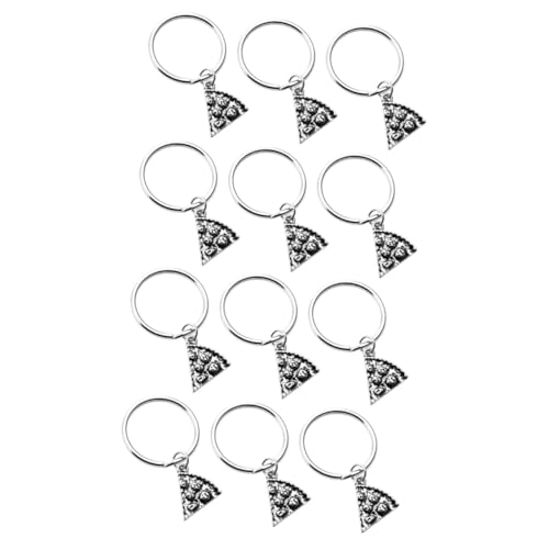 minkissy 2 Series Llaveros Creativos Llaveros Adornos Llavero Creativo Silver 6 Piezas*2