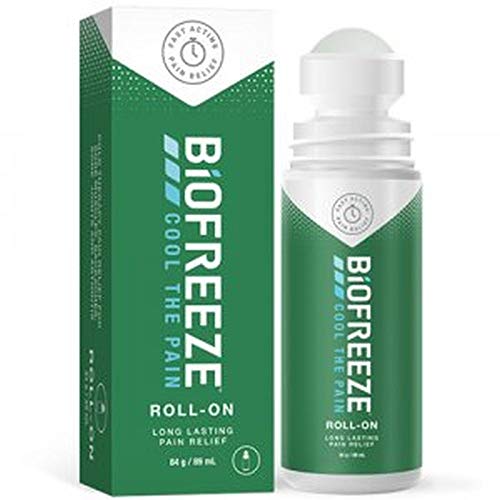 Biofreeze Roll On, 89 ml x 3, alivio del dolor de artritis, alivio del dolor de cuello, dolor de espalda, dolor en las articulaciones, dolor de rodilla, fácil aplicación, crioterapia, aerosoles de