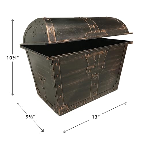 Teacher Created Resources Large Plastic Treasure Chest Classroom Rewards Pirate Party Goody Box (TCR8759) (Pack of 1)
