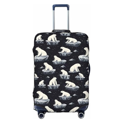 Luggage Cover Protector - Cute Polar Bear Print Suitcase Covers for Luggage Fit 29-32 Inch Suitcase