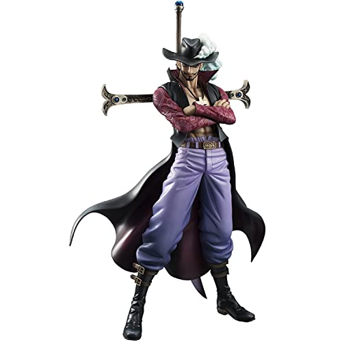 ENFILY One Piece Figures, Mihawk Figure 24cm/9.4inch Hawk Eyes Mihawk PVC Action Figure Statues Model for Anime Fans
