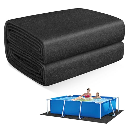 Thickened Pool Liner Pad for Above Ground Pool, 10’x 7’ Rectangle Under Pool Mat Padding, Pool Ground Pad Mat Under Pool for Pool Bottom, Prevent Punctures, Extend Liner Life