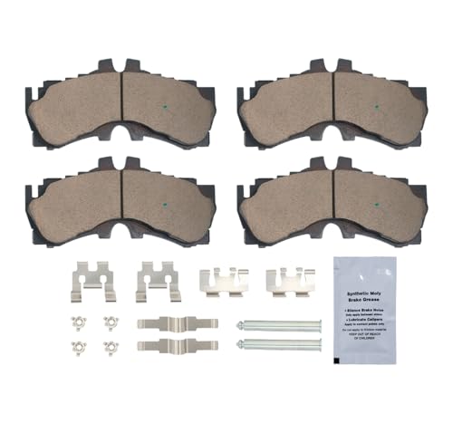 Image of HUSCH D2062 Front Ceramic Brake Pads Kit Fit For Lexus LC500 2018-2025, For LC500h 2018-2025, For LS500 2018-2025