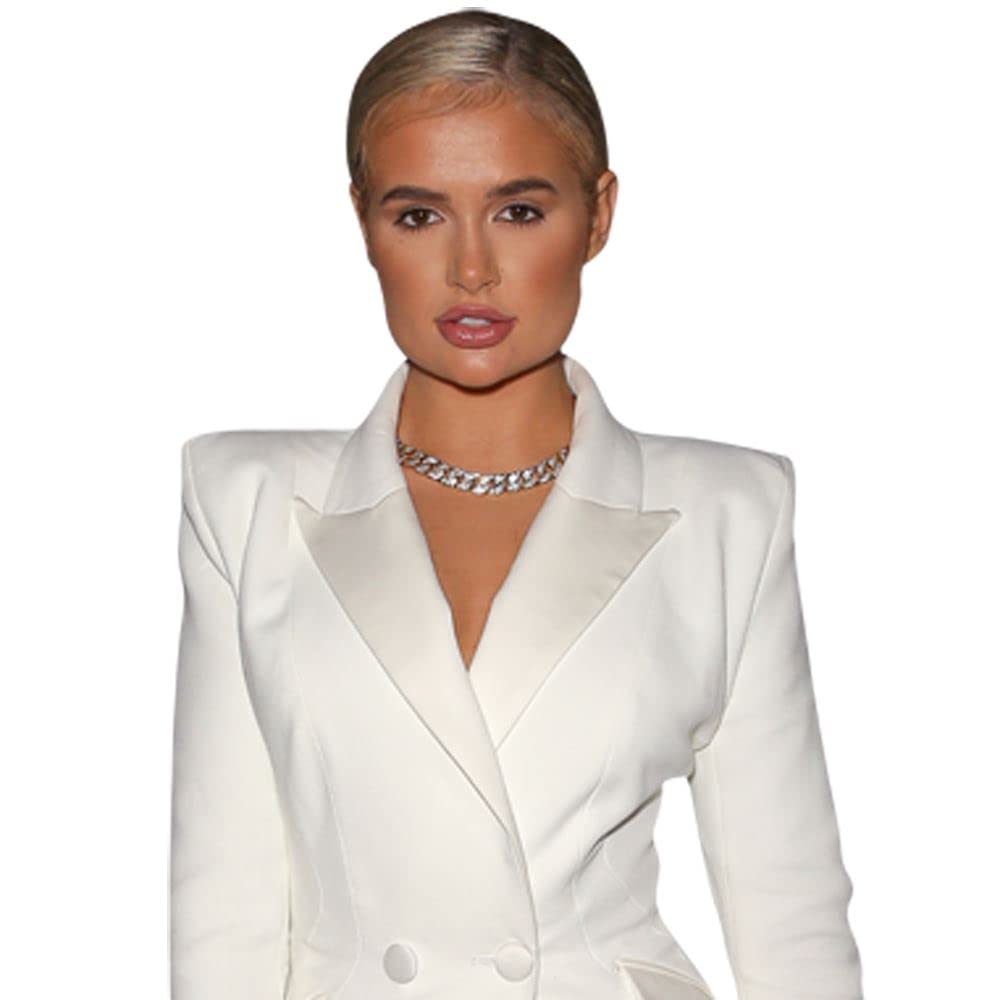 Molly-Mae Hague (White Outfit) Half Body Buddy Cutout