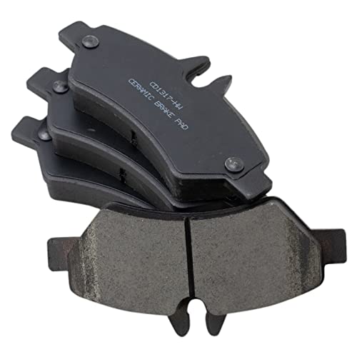 Image of TRQ Rear Brake Pad and Rotor Set Ceramic G Coated Rotors Compatible with 2007-2009 Dodge Sprinter 2500 2007-2018 Freightliner 2500 2010-2018 Mercedes-Benz Sprinter 2500