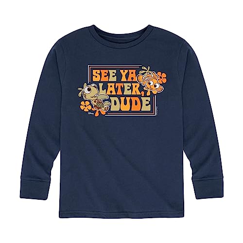 Disney Finding Nemo - See Ya Later Dude - Toddler and Youth Long Sleeve Graphic T-Shirt
