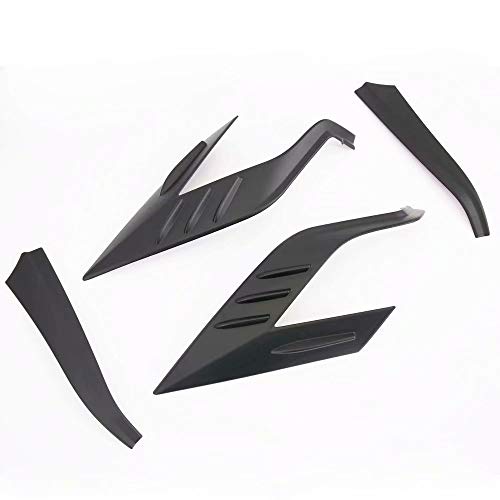 Kadore for Toyota RAV4 2019-2020 Back Tail Lamps Lights Cover Trim Exterior Accessories Black Matte 4-pc