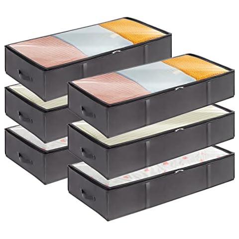 Lifewit 6 Piezas 90L Bolsas almacenaje ropa debajo de la Cama Cover