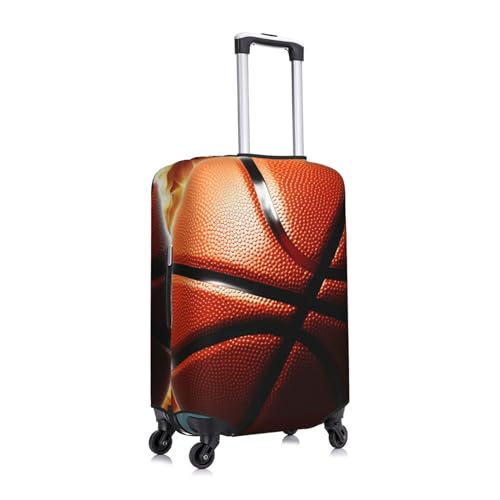 Luggage Cover Dustproof Anti-scratch Suitcase Cover Elastic Washable Suitcase Protector Basketball Luggage Cover Sleeve Fashion Travel Baggage Covers Fit 18-32 Inch Luggage Accessories2