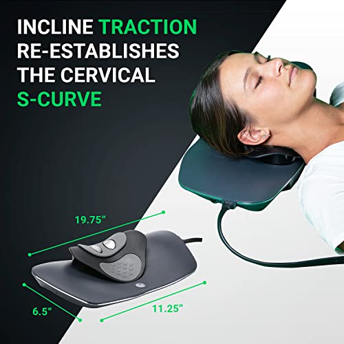 Image of Neck Traction with Heat by Dynamic Wedge Cervical - Automatic Device, Multi-Function Programs, Adjustable Temperature - Neck Pain Relief, Stretcher