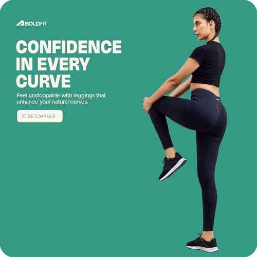 Boldfit Gym Pants for Women Workout Gym Wear for Women Leggings Regular Wear Yoga Pants for Women Gym Leggings for Women Everyday Multipurpose Pants for Women Sports Gym Tights for Women Activewear - Image 9