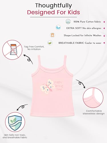 Image of BODYCARE Unisex Baby Vest Sleeveless Cotton Baniyan | Kid's Sando Baniyan, Kids Vest | Soft & Breathable Baby Jabla |Toddler Innerwear for Boys & Girls, Cute Prints | Multicolor| Pack of 3