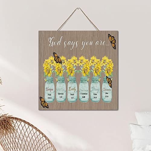 Impression florale sur bois cadeau chrétien idéal pour fête