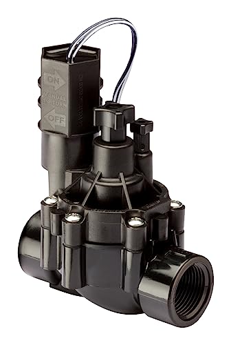 Rain Bird CPF100 In-Line Automatic Sprinkler Valve with Flow Control 1 Threaded x Female Black