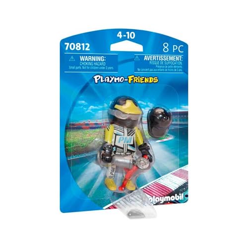 PLAYMOBIL Playmofriends Piloto de Carreras 70812, a Partir de 4 años