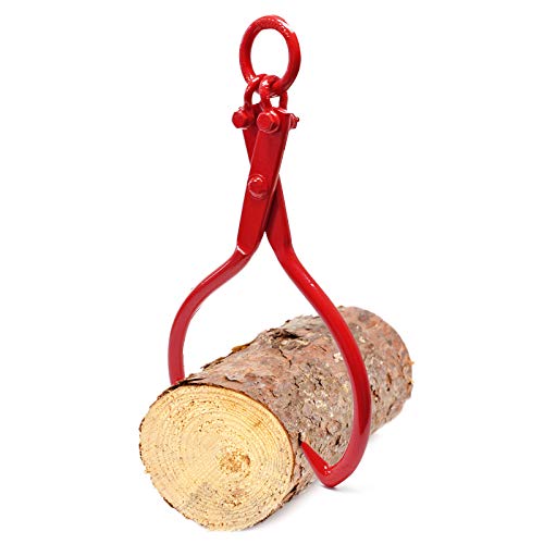 Wiltec Grappin forestier pour Troncs – Ouverture max. 635 mm – Force max. 1100 kg – Outil pince de levage avec 2 Mandrins de serrage – Griffe Pince forestière pour grumes, débardage