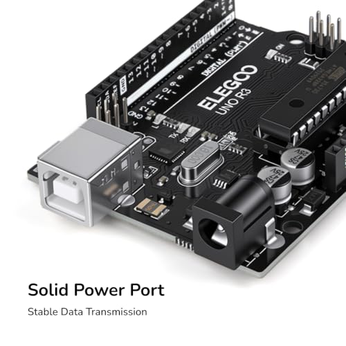 Image of ELEGOO UNO R3 Board ATmega328P with USB Cable(Arduino-Compatible) for Arduino (Pack of 2)