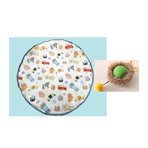 Interactive Cat Toys Ball,Rechargeable Electric Cat Toys Fast Rolling in Pouch,Automatic Hide and Seek Kitten Toy with LED Light,Ball Hide and Seek Game for Indoor Exercise Kicker