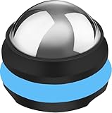 YOTOME Cold Massage Roller Ball, Stainless Steel Massage Ball for Cold & Heat Therapy Relief, Roller for Muscles Deep Tissue, Free Rolling Removable Gel Ball for Pain Relief