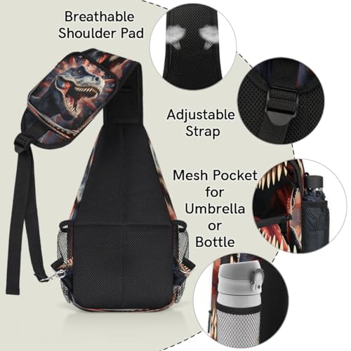 Bolso tipo sling para hombre y mujer con diseño animal miniatura 4