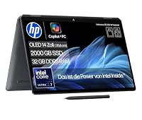 HP OmniBook Ultra Flip, Convertible Copilot+ PC, 14 Zoll 2,8K OLED Touchscreen 300 Nits, Intel Core Ultra 7 258V, 32 GB RAM, 2TB SSD, Intel Arc Graphics, Windows 11 Home, Eclipse Gray – Ansicht 1