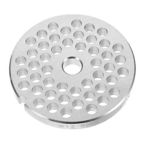 GRIRIW 12 Picadora De Carne Picadora De Verduras Picadoras De Carne Eléctricas Meat Stomper Para Molinillo Accesorio De Molinillo De Alimentos De Metal Acero Inoxidable Silver
