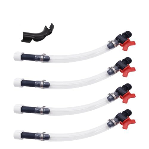 ZYHW Manguera de llenado de combustible con válvula de bola, kit de manguera de cierre para jarras LC2 para jarras de combustible Scribner, 1 unidad con doblador de manguera
