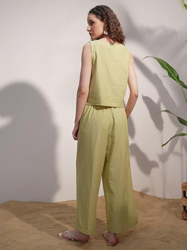 Image of Vishudh Women's Co-ord Set | Trendy Matching Set for Casual & Chic Looks | Stylish Top & Bottom Co-ord for Women