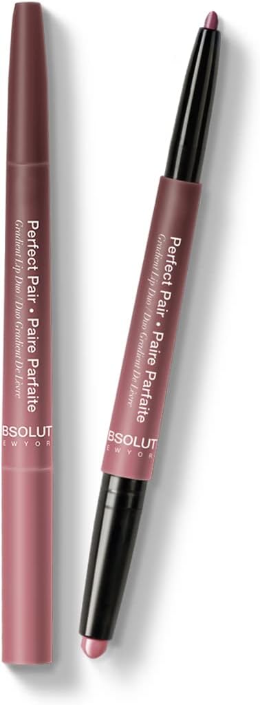 ALD04 Perfect Pair Lip Duo, Fuller and Poutier Lips, Deeper Shade For Lip Contouring, Satin Lipstick and Lip Liner